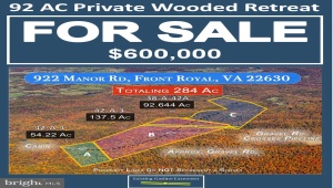 MANOR RD, FRONT ROYAL, Virginia 22630, ,Farm,For Sale,MANOR RD,VACL2003462 MLS # VACL2003462